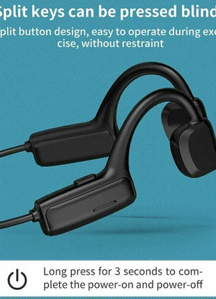 Bone Conduction Headphones Bluetooth 5.1 Wireless Earbuds Outdoor Puce Gaia