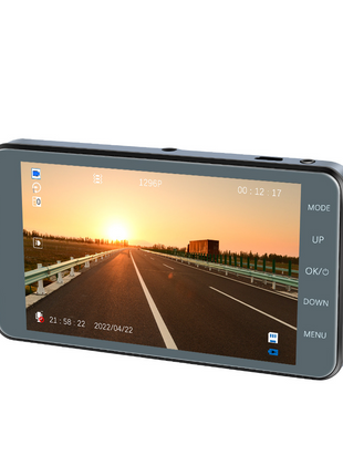 Touch Screen Dash Cam 4" 1080P Dual Lens Car DVR Recorder Front And Puce Gaia