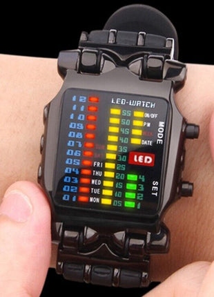 Luxury Men's Watch LED Sports Date Digital Bracelet Waterproof Quartz Puce Gaia