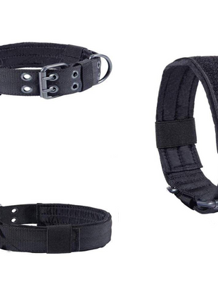 2" Wide Tactical Heavy Duty Nylon Large Dog Collar K9 Military With Puce Gaia
