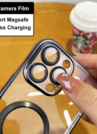 For Apple iPhone 14 13 12 11 Pro Max Case Mag Safe Magnetic Camera Puce Gaia