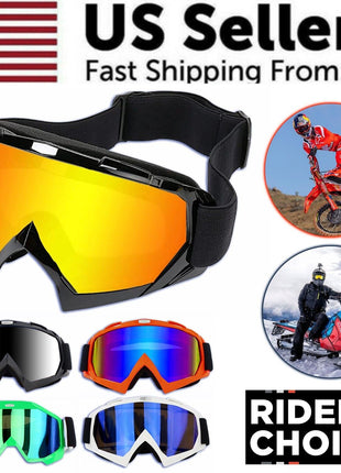 Motocross Goggles Racing Off-Road Dirt Bike ATV UTV BMX MX XC Puce Gaia