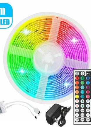 32FT LED SMD Strip Light Flexible 3528 RGB Remote Fairy Lights Room TV Puce Gaia