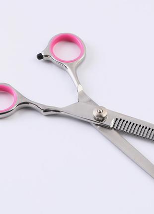 Pet Dog Grooming Scissors Stainless Straight Curved Thinning Shears Puce Gaia