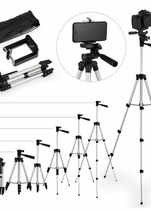 Professional Camera Tripod Stand Holder Mount For iPhone Samsung Cell Puce Gaia