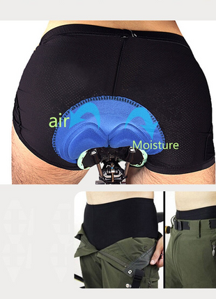 Men Women Cycling Shorts Bicycle Bike Underwear Pants With Sponge Gel Puce Gaia