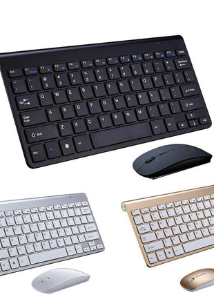 Mini Wireless Keyboard And Mouse Set Waterproof 2.4G For Mac Apple PC Puce Gaia