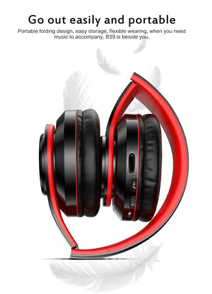 Super Bass Wireless Bluetooth Headphones Foldable Stereo Earphones Puce Gaia