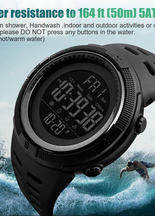 SKMEI Men's Digital Army Military Sport Quartz Analog Chrono Puce Gaia