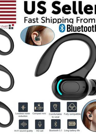 New Bluetooth 5.1 Headset Wireless Earbuds Earphones Stereo Headphones Puce Gaia