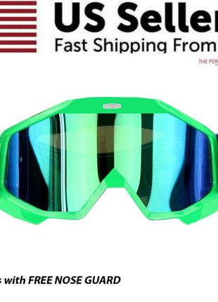 Motocross Goggles Racing Off-Road Dirt Bike ATV UTV BMX MX XC Puce Gaia