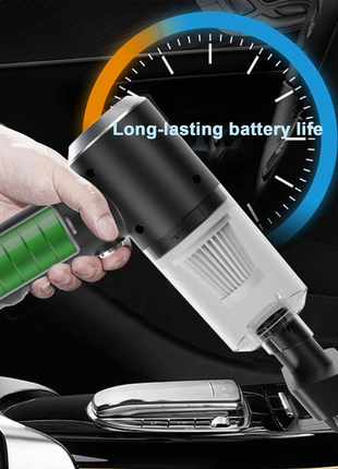 120W Cordless Handheld Vacuum Cleaner Small Mini Portable Car Auto Puce Gaia
