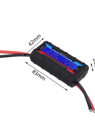 200A DC Digital Monitor LCD Volt Amp Meter Analyzer For RC Battery Puce Gaia