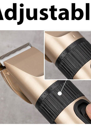 Professional Hair Clippers Trimmer Mens Barber Hair Cutting Kit Puce Gaia