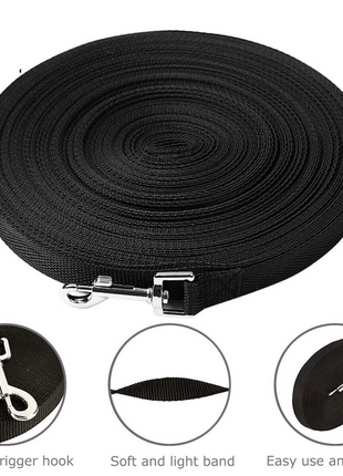 Dog Leash Long Obedience Recall Foot Feet Training Lead Puce Gaia