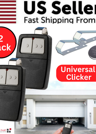 2 For Universal Clicker 375LM 375UT KLIK1U Garage Gate Door Opener Puce Gaia