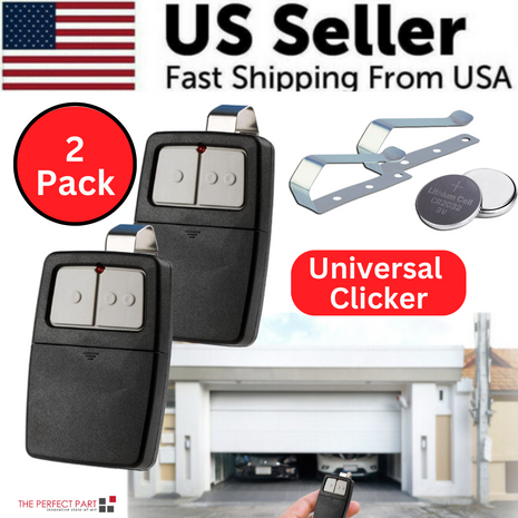 2 For Universal Clicker 375LM 375UT KLIK1U Garage Gate Door Opener Puce Gaia