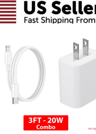 2024 20W USB-C Fast Charger PD Adapter Cable For iPhone 14/13/12/11 XR Puce Gaia