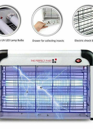 Lamp Insect Killer Mosquito Zapper Bug Pest Fly Trap Electric Indoor Puce Gaia