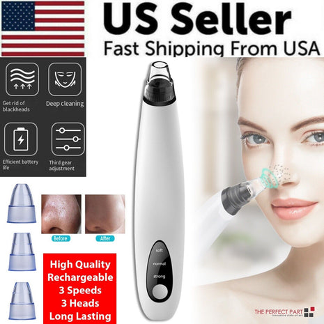 Electric Blackhead Remover Cleaner Face Diamond Pore Vacuum Suction Puce Gaia