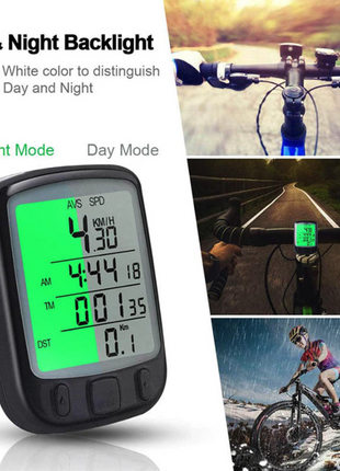 Bike Bicycle Speedometer Cycle Digital Odometer Computer Waterproof Puce Gaia
