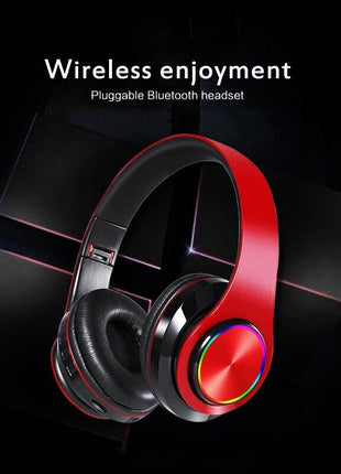 Super Bass Wireless Bluetooth Headphones Foldable Stereo Earphones Puce Gaia