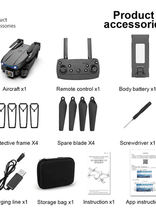 Drones Quadcopter 5G 4K GPS Drone X Pro with HD Dual Camera WiFi FPV Puce Gaia