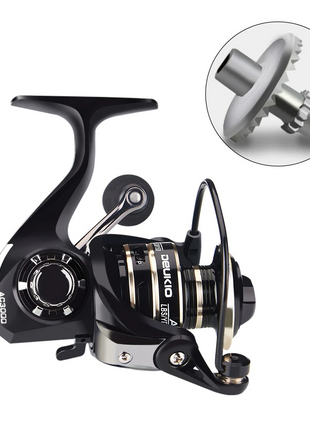 12BB Metal Spinning Fishing Reel 5.2:1 Freshwater Saltwater Left Right Puce Gaia