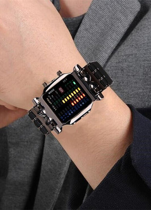 Luxury Men's Watch LED Sports Date Digital Bracelet Waterproof Quartz Puce Gaia