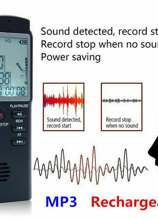 32G Voice Activated Mini Digital Sound Audio Recorder Dictaphone MP3 Puce Gaia