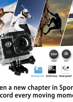 4K Action Sport Waterproof Camera 20 MP Recorder HD 1080P Camcorder Puce Gaia