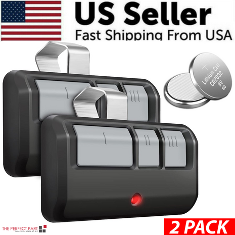 2 For Chamberlain LiftMaster Garage Door Opener Remote 893LM 953EV-P2 Puce Gaia
