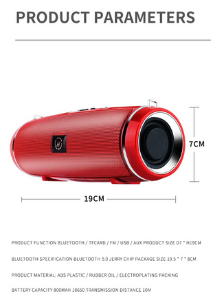 Bluetooth 5.1 Speaker Wireless Waterproof Outdoor Stereo LOUD Bass Puce Gaia