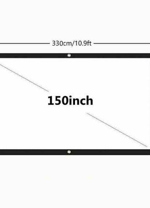 Portable Foldable Projector Screen 16:9 HD Outdoor Home Cinema Theater Puce Gaia