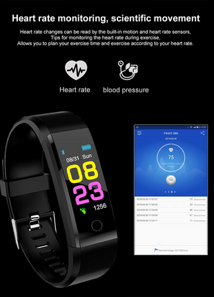 Fitness Smart Watch Activity Tracker Heart Rate For Women Men Oxygen Puce Gaia
