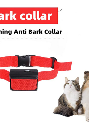 Automatic Anti Bark Barking Dog Shock Control COLLAR Device Small Puce Gaia