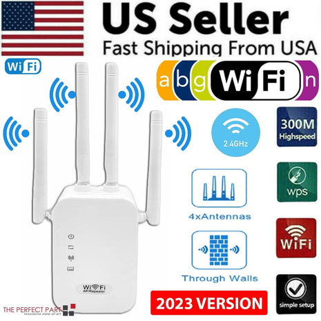 WiFi Range Extender Internet Booster Network Router Wireless Signal Puce Gaia
