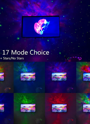 Astronaut Projector Galaxy Starry Sky Night Light Ocean Star LED Lamp Puce Gaia