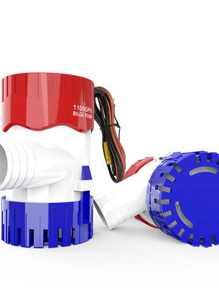 1100GPH 12V Electric Marine Submersible Bilge Sump Water Pump For Boat Puce Gaia