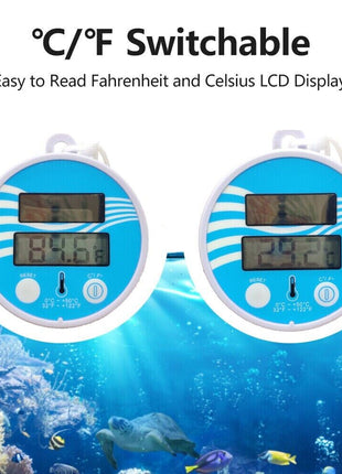 Digital Solar Powered Outdoor Floating Waterproof Rainproof Pool SPA Puce Gaia