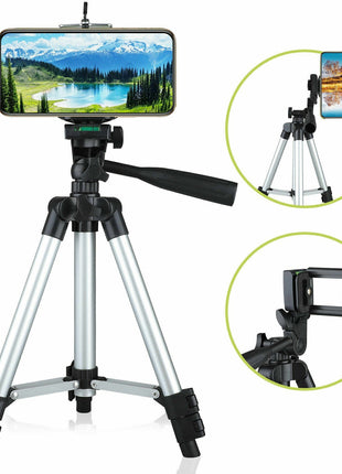 Professional Camera Tripod Stand Holder Mount For iPhone Samsung Cell Puce Gaia