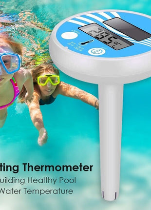 Digital Solar Powered Outdoor Floating Waterproof Rainproof Pool SPA Puce Gaia