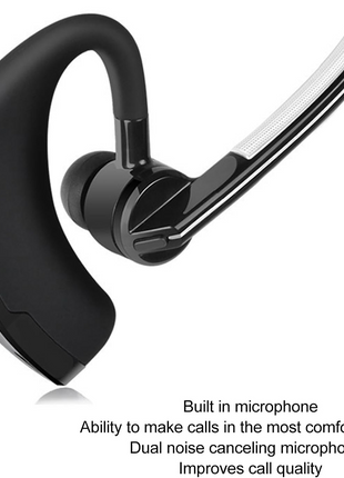 Bluetooth Earpiece Wireless Headset Noise Cancelling Headphones Driver Puce Gaia