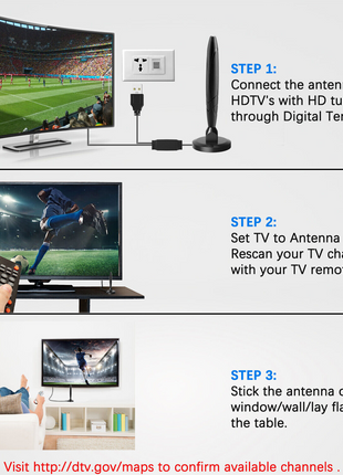 5600Miles Upgraded TV Antenna HDTV Amplified Digital 4K 1080P Long Puce Gaia