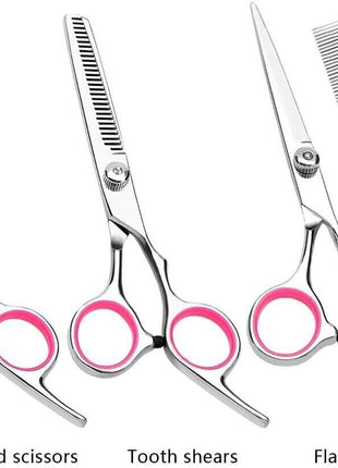Pet Dog Grooming Scissors Stainless Straight Curved Thinning Shears Puce Gaia