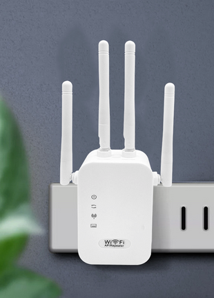 WiFi Range Extender Internet Booster Network Router Wireless Signal Puce Gaia