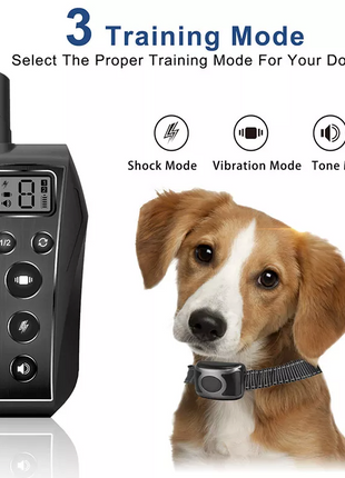 650 YD Remote Dog Training Shock Collar Waterproof for Small Medium Puce Gaia