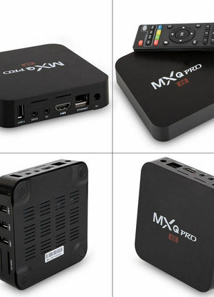 MXQ Pro 4K Ultra HD 64Bit Wifi Android 7.1 Quad Core Smart TV Box Puce Gaia