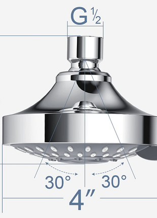 Shower Heads Handheld Spray High Pressure Adjustable Showerhead Top Puce Gaia