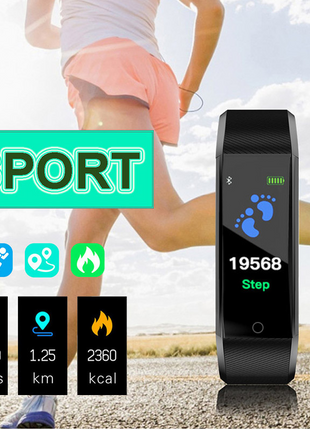 Fitness Smart Watch Activity Tracker Heart Rate For Women Men Oxygen Puce Gaia